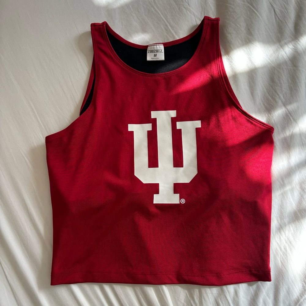 Indiana University High Neck Cropped Tank